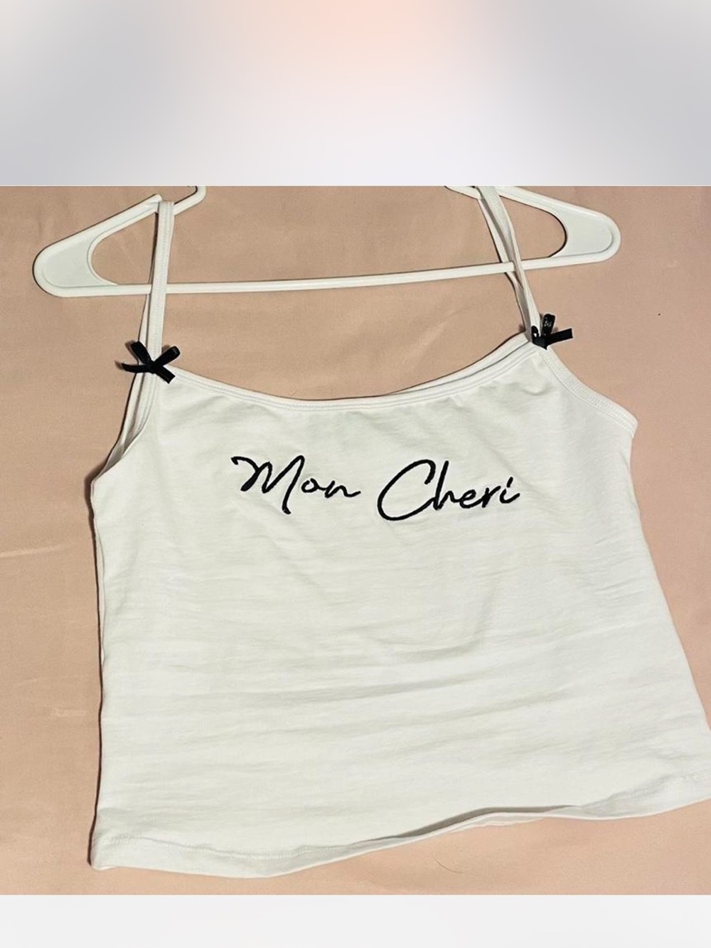 MOTEL ROCKS 'Mon Cheri' Spaghetti Strap Tank Top